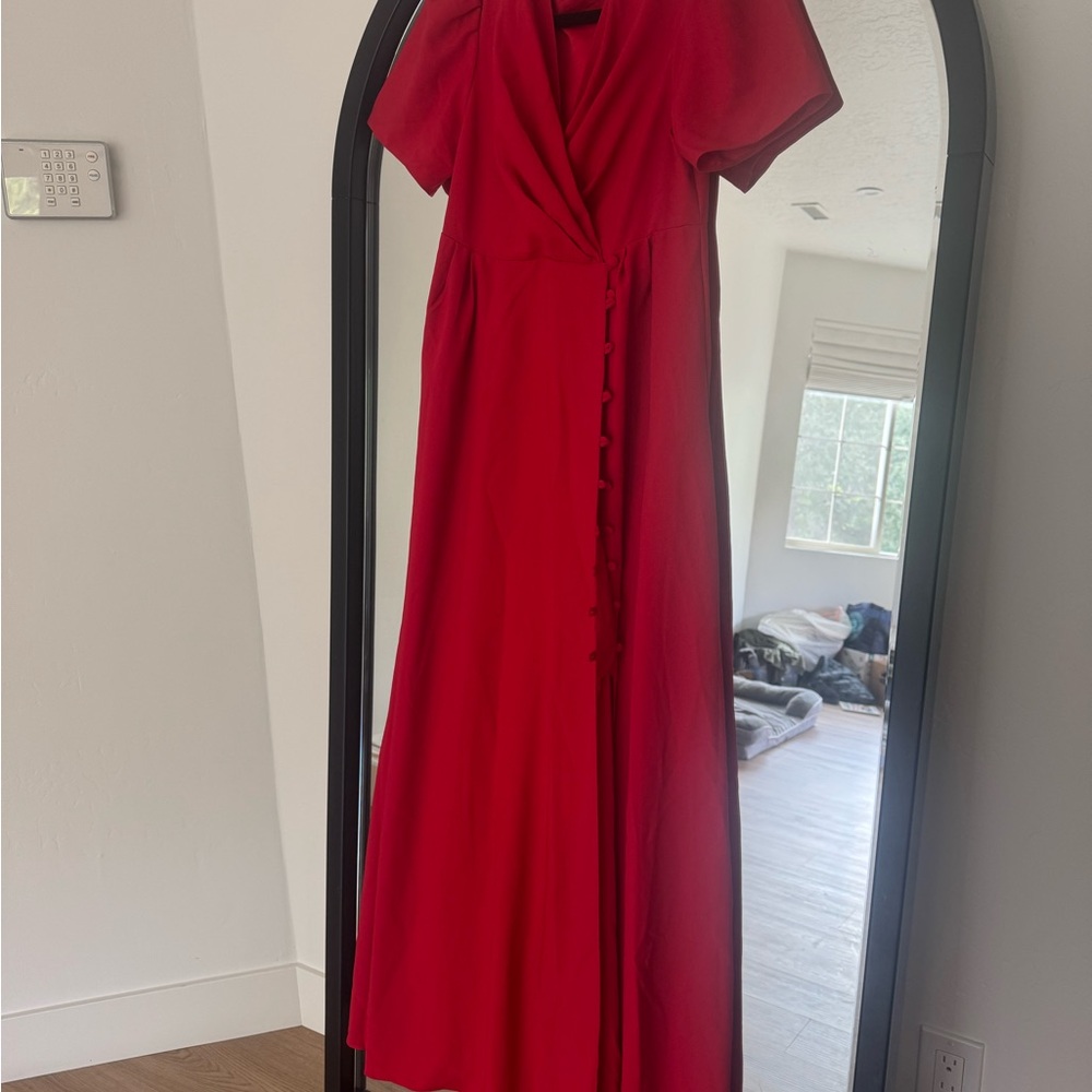 ASOS Vibrant Red Maxi Dress